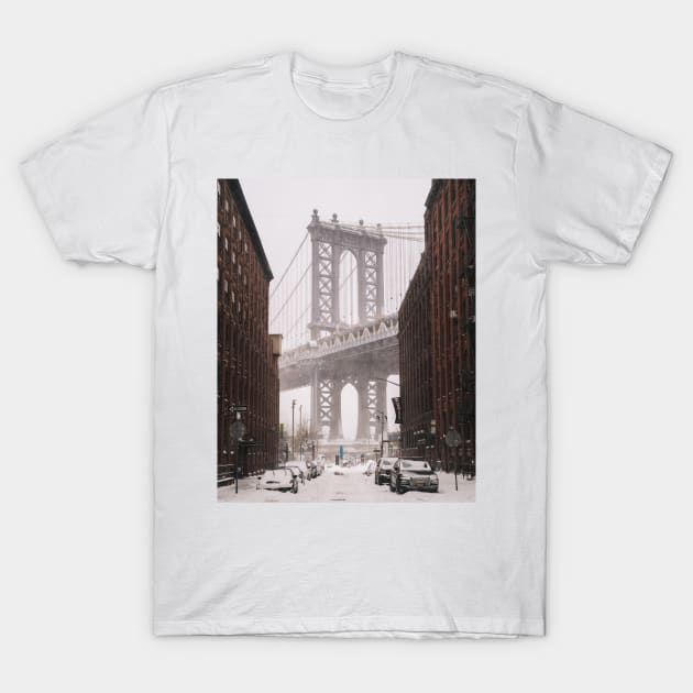 NYC Winter Dumbo T-Shirt by igjustin